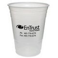16 Oz. Translucent Large Plastic Party Cup (Silk Screen Printing)